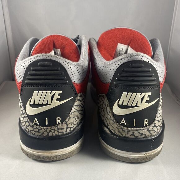 Jordan 3 Retro SE Unite Fire Red Grey Cement 2020 CK5692-600 Size 11.5 - Picture 5 of 9